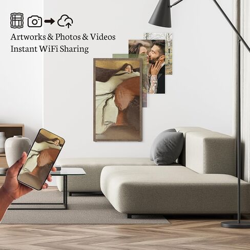 إطار صورة رقمي ذكي BSIMB مع شاشة لمس IPS، إطار صورة رقمي ذكي 10 بوصة مع شاشة فائقة الوضوح 2K، مشاركة الصور ومقاطع الفيديو عبر البريد الإلكتروني/التطبيق، هدية للأجداد in Kuwait