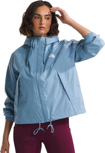 سترة بغطاء للرأس Antora Rain للسيدات من THE NORTH FACE (مقاس قياسي ومقاس كبير)، لون أبيض داكن، مقاس صغير in Kuwait
