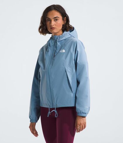 سترة بغطاء للرأس Antora Rain للسيدات من THE NORTH FACE (مقاس قياسي ومقاس كبير)، لون أبيض داكن، مقاس صغير in Kuwait