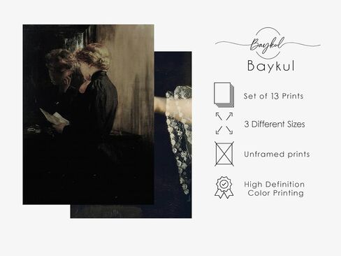 BAYKUL Halloween Wall Decor, Halloween Posters Wall Art Decor, 54pcs (4x6 inch), Aesthetic Halloween Pictures Wall Decoration for Teen Girls, Halloween Collage Kit, Witchy Room Decor in Kuwait