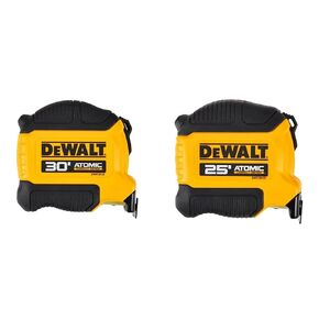 Dewalt Atomic Compact Series 30' Tape Measure & Atomic Compact Series 25' Tape Measure