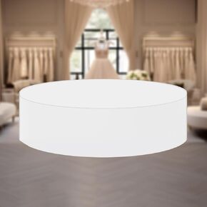 Round Display Pedestal Stands, Mannequin Display Cylinder Plinth Stand, Party Event Decor Platform Base Stands For Air Conditioner Heightening Model Shown Wedding Decoration Home Boutiques Jewelry Display (white, 23.6x5.9in)