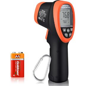 Infrared Thermometer, Digital Temperature Gun with Patented Circular Laser, Non-Contact Laser Thermometer Gun for Cooking/Ovens/Home Repairs, -58℉~1022℉ (-50℃-550℃), Not for Use on Humans