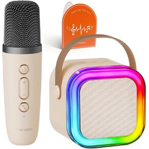 Kinglucky [Genuine] Mini Karaoke Machine for Kids [Sound Loud & Clear],10h Battery Life (Super Cute & Portable) Toys Gifts for Girls Age 3, 4, 5, 6, 7, 8-12 Years Old for Birthday Family Party- Pink