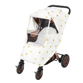 Universal Stroller rain Cover Windshield, Suitable for 0-3 Years Old Baby use, Travel Travel Essential Equipment, Waterproof Fabric Material is More Tough and not Easy to Break
