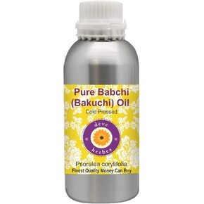 dève herbes Pure Babchi Oil (Psoralea corylifolia) Cold Pressed 300ml (10 oz)