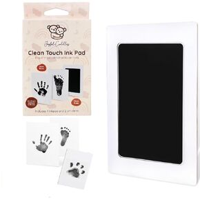 Clean Touch Hand and Footprint - Memory Capture Kit - Mess Free Impressions for Babies and Pets, Newborn Baby Handprint, Footprint, and Inkless Inkpad, Paw Print Set, No Touch Pad & Keepsake Cards