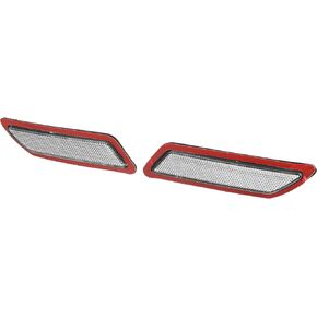 X AUTOHAUX Pair Front Bumper Reflector Side Marker 63147274521 63147274522 for BMW F30 F31 3-Series 2013-2015 Replace Amber Color Reflector Yellow