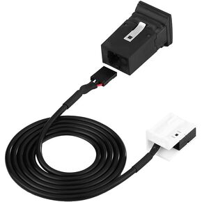 Acouto USB Audio AUX Switch, Car USB AUX Audio Cable Switch Cable Adapter for RCD510 RCD310 for/for/for R MK5 MK6 for Jetta 5KD035724
