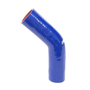 HPS 1-1/8" ID, Silicone 45 Degree Elbow Coupler Hose, High Temp 4-Ply Reinforced, Leg Length on Each Side: 4-1/2", 75 Psi Max. Pressure, SEC-8687-BLK, Silicone, Black