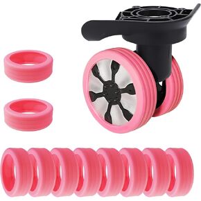 EVARSOL Silicone Wheel Covers Protector for Luggage,Suitcase,Baggage,Trolley Case,10 Pcs/Set