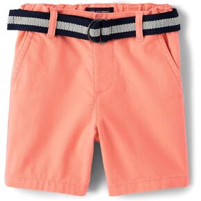 The Children's Place Baby Toddler Boys Chino Shorts, Morningsky, 9-12 Months,baby boys,and Toddler Boys Chambray Short,Morning Sky Blue,9-12 Months
