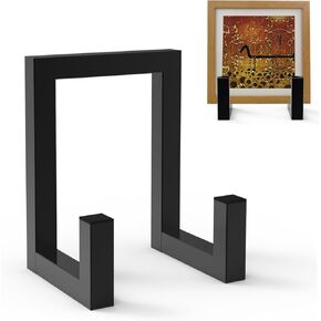 حامل لوحة كبير مقاس 8 بوصات للعرض، حامل إطار معدني، حامل عرض حامل اللوحة، حامل صور على سطح الطاولة المزخرف للصور، اللوحة، حامل الصور (أسود) in Kuwait