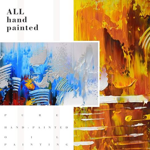 Black and White Abstract Canavas Wall Art Large for Living Room-Gold Framed 3D Textured Artwork for Office-Hand Painted Oil Painting on Canvas for Bedroom Home Decoration 24x56 inches in Saudi Arabia