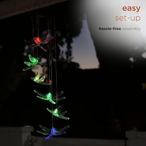 Alpine Corporation RGG648SLR كرة شمسية معلقة على شكل جوهرة متنقلة مع إضاءة LED، ديكور مميز للحديقة والحديقة، ارتفاع 53.34 سم in Kuwait