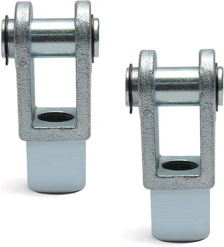 Aicosineg 2 قطعة 0.63in اسطوانة Clevis Y Joint M16 أنثى موضوع Y موصل 3.07in طول اسطوانة الهواء قضيب Clevis نهاية هوائي اسطوانات الهواء موصل تركيبات للصناعة الكيميائية الإلكترونية الفضة in Saudi Arabia