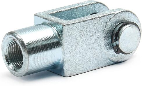 Aicosineg 2 قطعة 0.63in اسطوانة Clevis Y Joint M16 أنثى موضوع Y موصل 3.07in طول اسطوانة الهواء قضيب Clevis نهاية هوائي اسطوانات الهواء موصل تركيبات للصناعة الكيميائية الإلكترونية الفضة in Saudi Arabia
