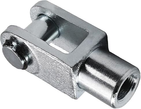 Aicosineg 2 قطعة 0.63in اسطوانة Clevis Y Joint M16 أنثى موضوع Y موصل 3.07in طول اسطوانة الهواء قضيب Clevis نهاية هوائي اسطوانات الهواء موصل تركيبات للصناعة الكيميائية الإلكترونية الفضة in Saudi Arabia