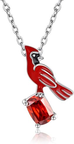 oGoodsunj Sterling Silver Red Cardinal Ring for Women: Adjustable Memorial Jewelry Sympathy Gift for Women Girls Family in Saudi Arabia