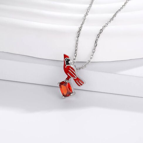 oGoodsunj Sterling Silver Red Cardinal Ring for Women: Adjustable Memorial Jewelry Sympathy Gift for Women Girls Family in Saudi Arabia