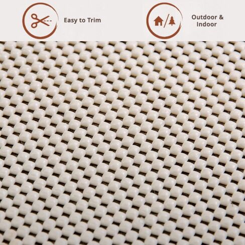 RUG BRANCH Extra Strong Rug Pad Gripper, Grips Keep Area Rugs in Place, Skid Resistant Pads for Hard & Soft Floors, Under Carpet Mat Cushion and Hardwood Floor Protection for Runner Rugs - 2' x 8' in Saudi Arabia