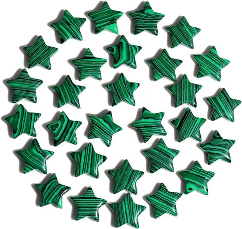 QINJIEJIE 20PCS Crystals Star Stone Healing Crystal Set Mini Crystal Stars Worry Stones Bulk Chakra Crystal Cute Pocket Star Gemstones for Meditation Balancing DIY Jewelry Star Stones Gifts for Women in Saudi Arabia