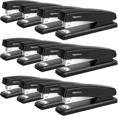 Amazon Basics Stapler Value Pack Including Staples and Staple Remover, 3 Pack, Black in Kuwait