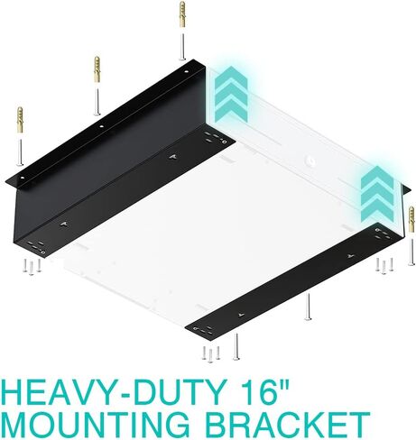 Skywin Cash Drawer Under Counter Mounting Brackets White- Heavy Duty Steel Mounting Brackets for Installation of 16" Cash Registers Drawer Under The Counter (1) in Saudi Arabia