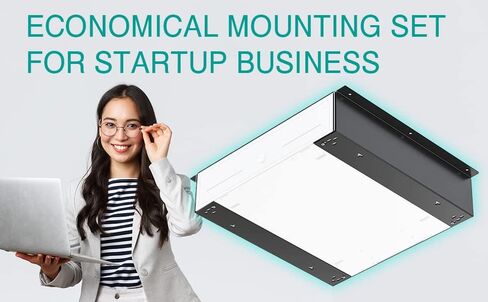 Skywin Cash Drawer Under Counter Mounting Brackets White- Heavy Duty Steel Mounting Brackets for Installation of 16" Cash Registers Drawer Under The Counter (1) in Saudi Arabia
