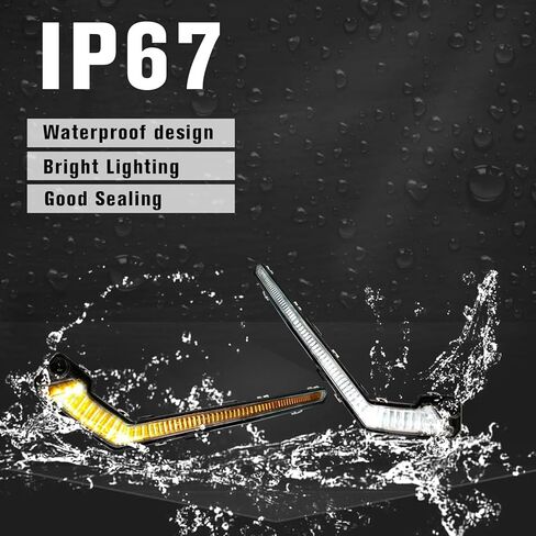 مصابيح أمامية X3 LED، مصابيح توقيع مساعدة مع إشارات انعطاف صفراء، مصباح تشغيل نهاري أبيض، مصابيح شواء لملحقات Can Am Maverick X3 MAX Turbo R RR 2017-2023 in Kuwait