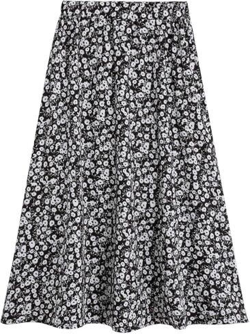 Milumia Girls Summer Floral High Waisted Split A Line Midi Skirt in Saudi Arabia