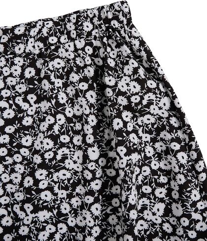 Milumia Girls Summer Floral High Waisted Split A Line Midi Skirt in Saudi Arabia
