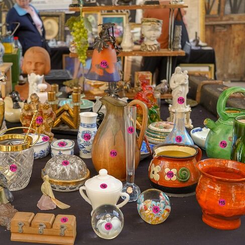 ملصقات Yard Sale، 1344 قطعة من ملصقات أسعار بيع المرآب 3/4 بوصة ملصقات ملصقات أسعار ملونة مع سعر لبيع Yard Garage Fle Market 4 ملصقات تسعير بالدولار مطبوعة مسبقًا بألوان زاهية in Kuwait