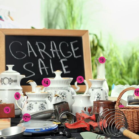 ملصقات Yard Sale، 1344 قطعة من ملصقات أسعار بيع المرآب 3/4 بوصة ملصقات ملصقات أسعار ملونة مع سعر لبيع Yard Garage Fle Market 4 ملصقات تسعير بالدولار مطبوعة مسبقًا بألوان زاهية in Kuwait