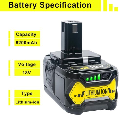 BOTKK 2 حزم 3.5Ah بطارية ليثيوم ل Ryobi 18 فولت واحد + بطارية P104 P105 P102 P103 P107 Ryobi 18 فولت تبديل البطارية in Saudi Arabia