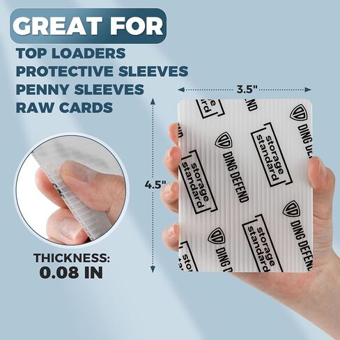 Trading Card Shipping Protectors - Premium Ultra Strong Plastic Inserts - 110 Pack - 3.5'' x 4.5'' in Kuwait