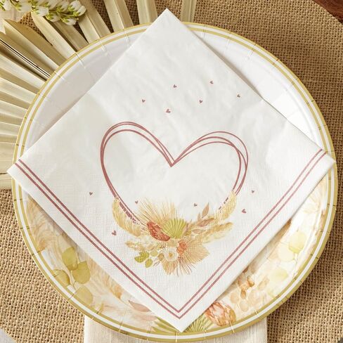 Kate Aspen Woodland Baby Baby Shower 2 Ply Pink Paper Napkins (Set of 30), Thick Decorative Dinner Napkins in Saudi Arabia