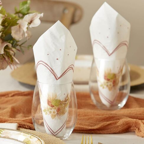 Kate Aspen Woodland Baby Baby Shower 2 Ply Pink Paper Napkins (Set of 30), Thick Decorative Dinner Napkins in Saudi Arabia