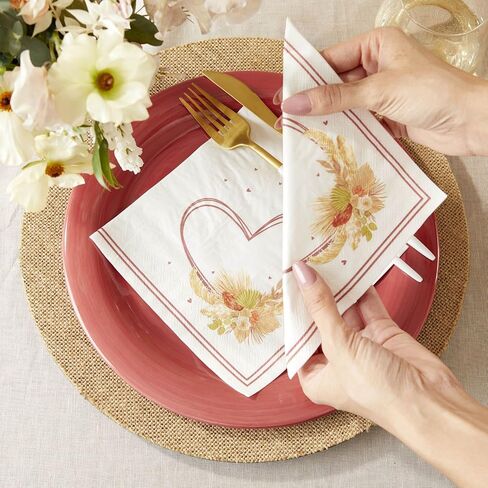 Kate Aspen Woodland Baby Baby Shower 2 Ply Pink Paper Napkins (Set of 30), Thick Decorative Dinner Napkins in Saudi Arabia