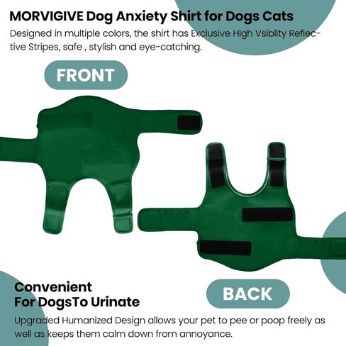 سترة قلق للكلاب، سترة رعد قابلة للتعديل للكلاب، معطف لتخفيف قلق الكلاب للألعاب النارية، الرعد، السفر، الانفصال، سترة ناعمة لتهدئة الكلاب، قميص مضاد للقلق للكلاب الصغيرة والمتوسطة والكبيرة in Kuwait