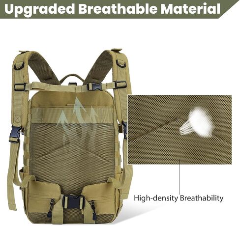 ILM Motorcycle Helmet Backpack 30L Large Capacity Waterproof Helmet Holder, Tactical Backpack for Men Women Riding Hiking Model BP01(Army Green) in Saudi Arabia