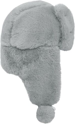 Women's Faux Fur Trapper Hat Winter Russian Hat Aviator Earflap Hat Windproof Ear Flap Warm Hat Plaid Trapper Hat in Saudi Arabia