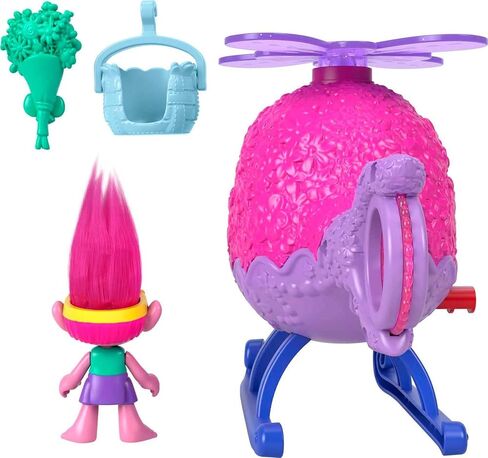 Fisher-Price Imaginext DreamWorks Trolls Toy Car and Branch Figure Playset, Branch’s Buggy with Projectile Launcher and Discs, Age 3-8 Years in Saudi Arabia