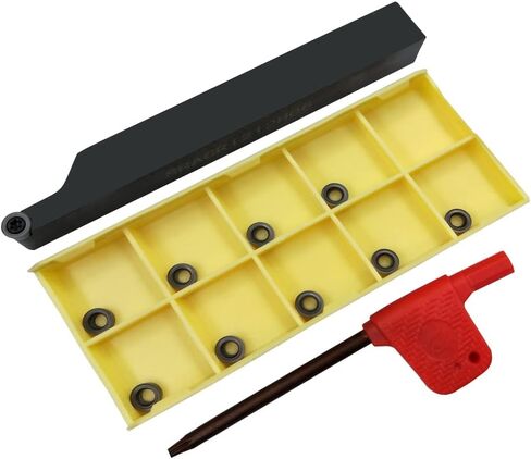 5/8 "القطع الأيمن CNC مخرطة كربيد Excircle فهرسة أداة تحول حامل بت مجموعة MWLNR1616H08 مع 10 قطع WNMG432 WNMG080408 إدراجات كربيد قابلة للفهرسة لصلابة الفولاذ in Kuwait