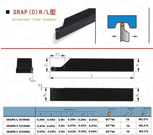 5/8" Right Cutting CNC Lathe Carbide Excircle Indexable Turning Tool Holder Bit Set MWLNR1616H08 with 10pcs WNMG432 WNMG080408 Indexable Carbide Inserts for Hardness Steel in Saudi Arabia