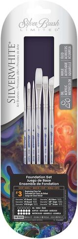 Silver Brush Limited SW-15505 Pc Silverwhite Long Handle Set in Saudi Arabia