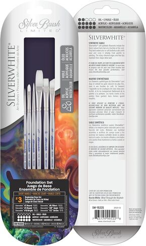 Silver Brush Limited SW-15505 Pc Silverwhite Long Handle Set in Saudi Arabia