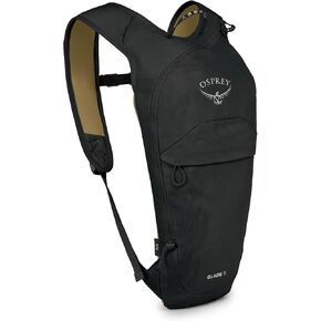 Osprey Glade 5L Ski and Snowboard Backpack with Hydraulics Water Reservoir, Black