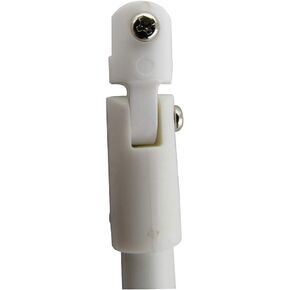 8mm Fiberglass Replacement Window Blind Tilt Control Wand in Off-White - Built in U Style Tip with Screw and Coupler (30" Long - 1 Piece Pack)
