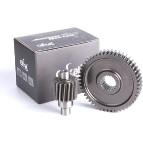 Glixal High Performance Secondary Transmission Gear, GY6 49cc 50cc Chinese Scooter Racing Final Drive Gear Set 139QMB 1P39QMB Moped ATV Go Kart (17T/49T)